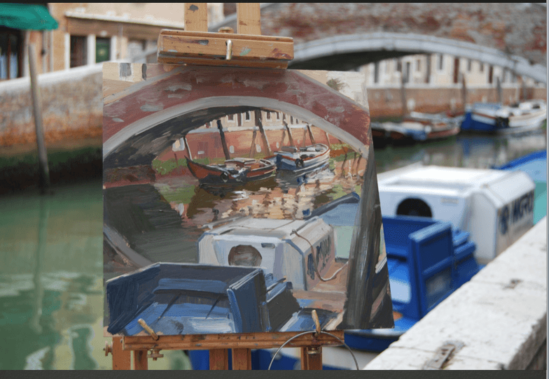 study abroad Canal of Venice painting