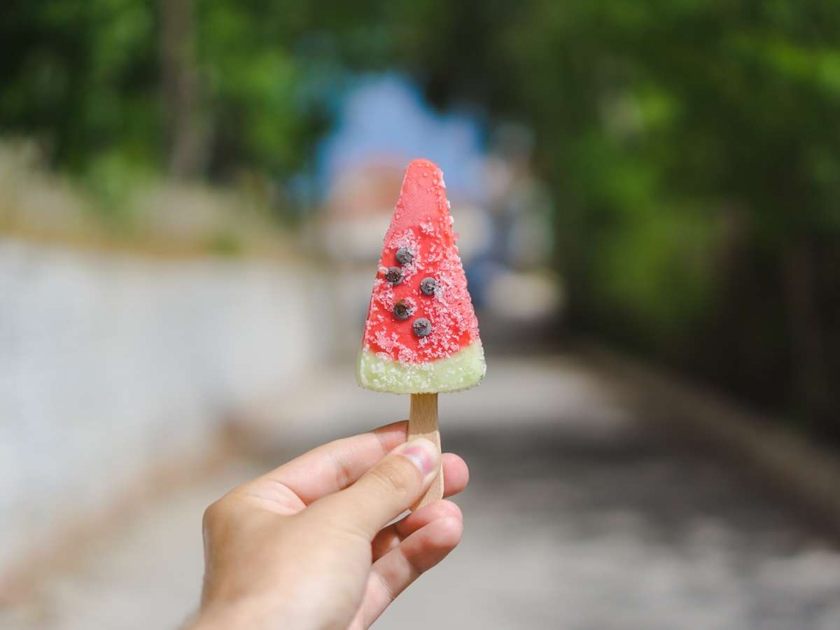 summer treat watermelon popsicle
