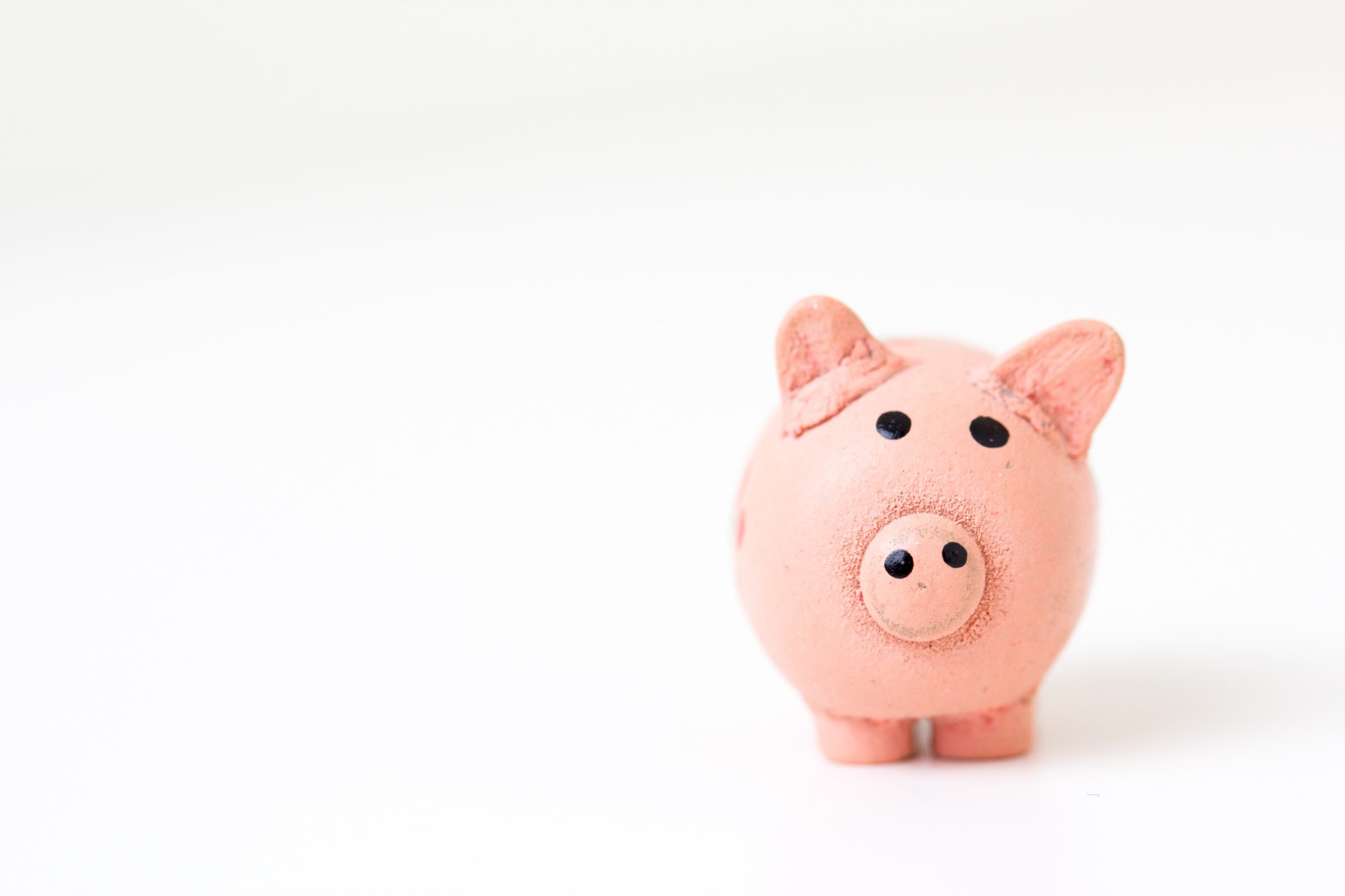 a piggy bank on a white background
