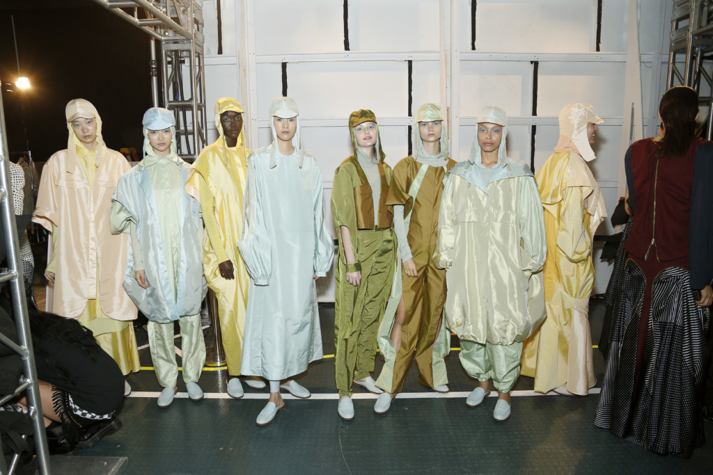Collection by Academy Fashion student Yi Pan (Photo by Lars Niki/Getty Images for Academy of Art University)