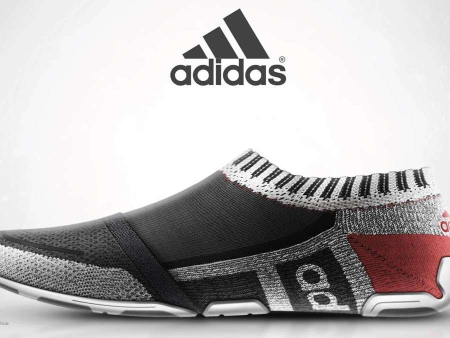 Adidas black, grey and red NuFoot Driving shoe